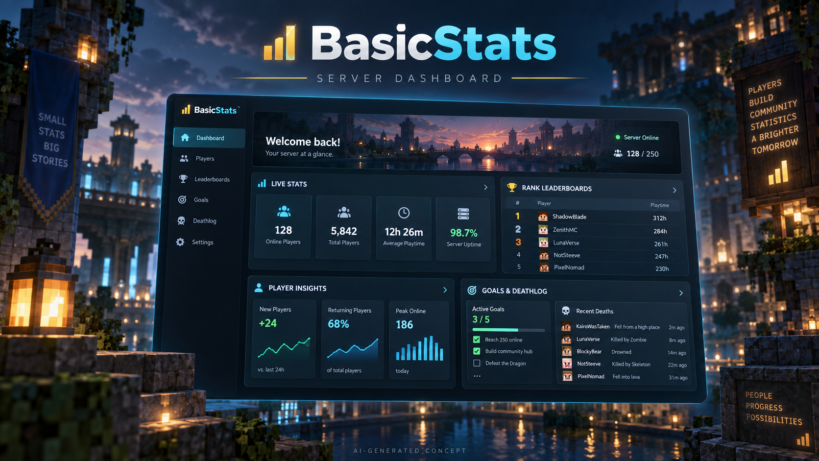 BasicStats dashboard preview